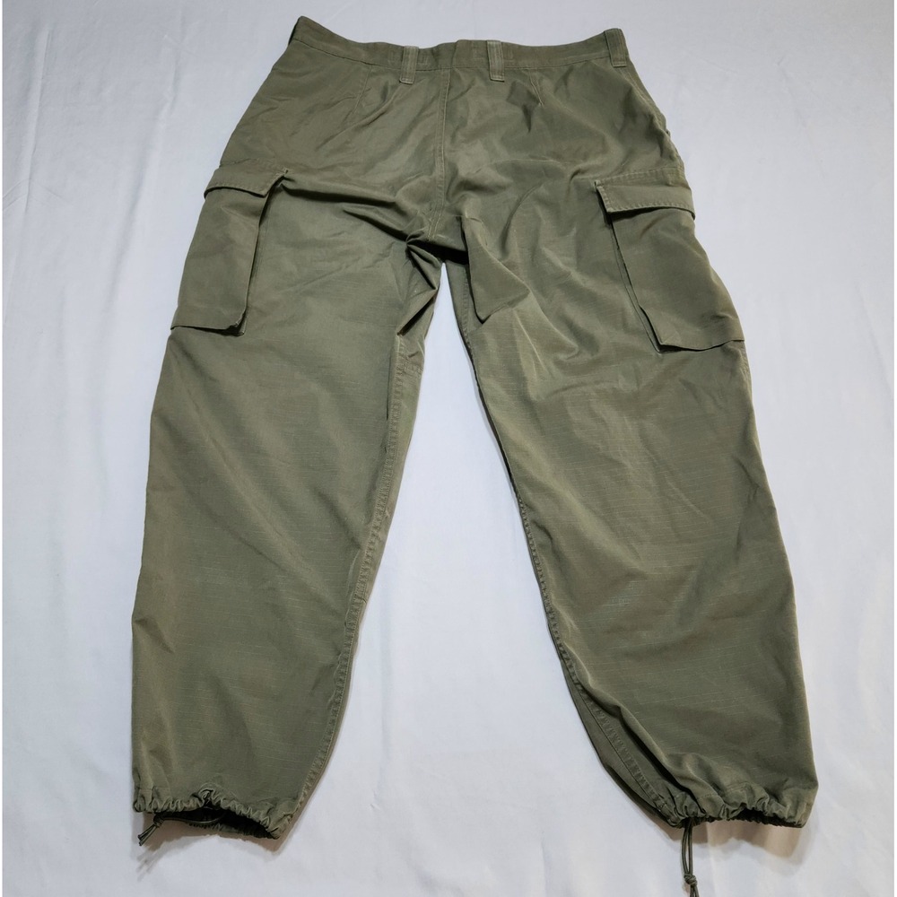 Austrian Army Ripstop Double Knee Cargo Pants Olive Green Tactical Trousers - Picture 2 of 10